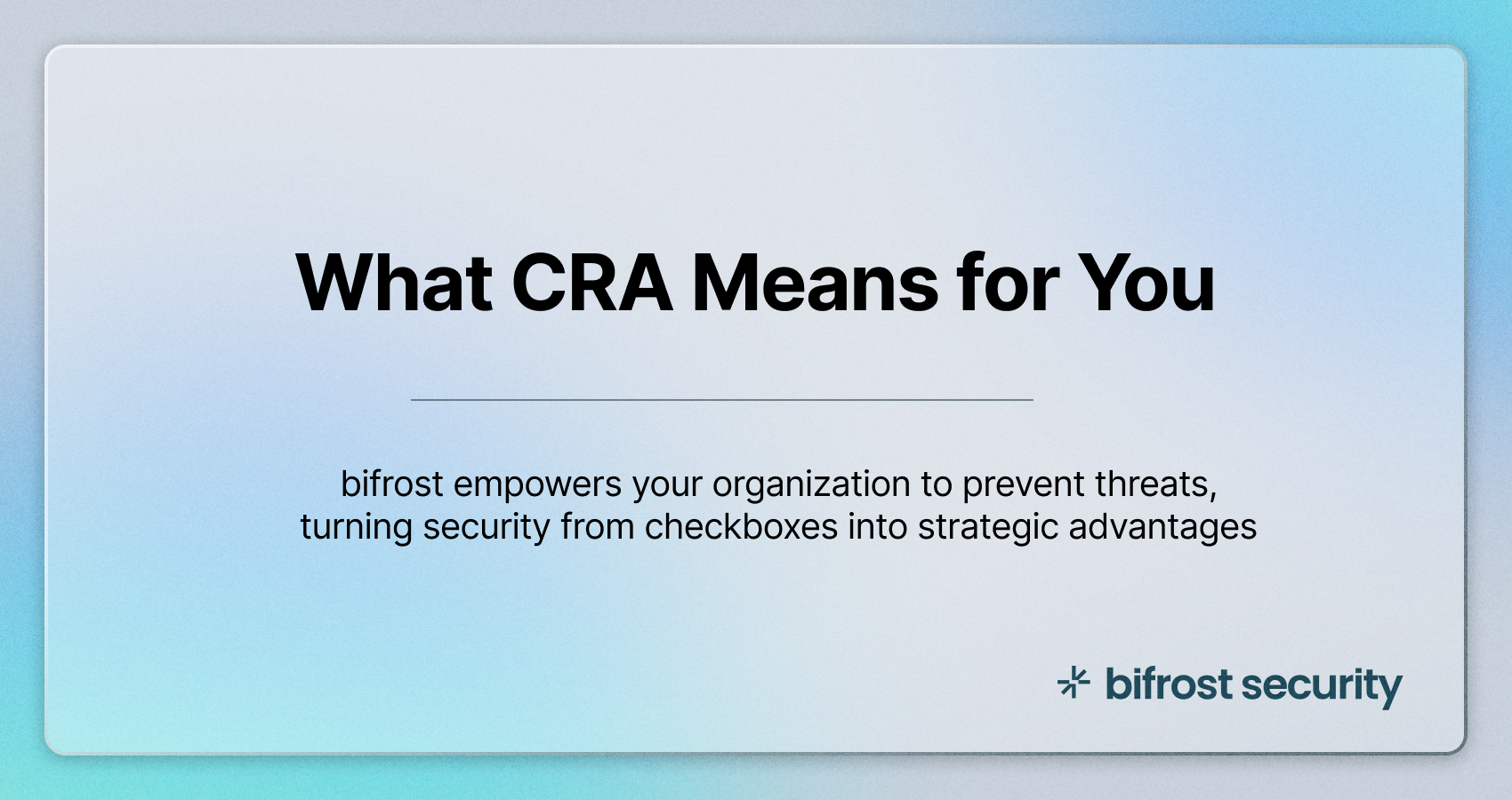 What CRA Means for You
